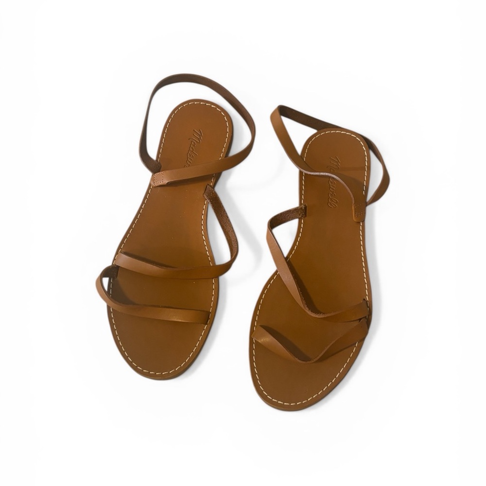 Madewell Women’s 8.5 Brown Coastal Boho Strappy Leather Sandals NWOT